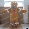 Hallowee Gingerbread Man mascotte kostuum cartoon anime thema personage carnaval volwassen unisex jurk kerstfancy fancy feestjurk