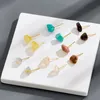 Women's Earrings Natural Irregular Stone Stud Earring For Girls Friendship Wedding Jewelry Gifts Amethyst Earring