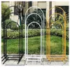 Party Decoration 3sets Wedding Arches Iron Pipe N-shaped Flower Stands Metal Props Background Artificial Decorations