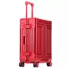 Koffer Top Qualität Aluminium Reisegepäck Business Trolley Koffer Tasche Spinner Boarding Carry On Rolling 20/24/26/29 Zoll