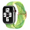 Flätade solo -slingband för Apple Watch Band 44mm 40mm 38mm 42mm 40 44 mm Tyg Nylon Elastic Armband för IWatch Series 3 4 5 SE 6 -band