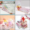 Gift Wrap Event Party Supplies Festive Home Garden 200Pcs Clear Plastic Packaging Bag Star Heart Printe Dh0Fq