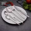 Western Silver Handle Thicken Cutlery 304 Stainless Steel Knife Fork Spoon Tableware Flatware Festival Kitchen Dinnerware Gift