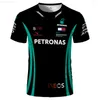 Zomer Joint F1 Formule 1 race-toeschouwer-T-shirt met korte mouwen voor heren en dames Petronas