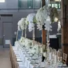 Hochzeitsdekorationssäulen, Acryl-Blumenständer, Mittelstücke, goldene Blumenständer, Hochzeits-Mittelstücke imake106