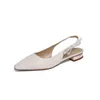 حذاء اللباس الصيف للنساء معدن مشبك الصنفرة جلد طبيعي خمر مكتب سيدة العمل امرأة 220318