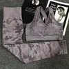 2 pezzi Camouflage Camo Yoga Set Abbigliamento sportivo per le donne Palestra Abbigliamento fitness Booty Yoga Leggings + Reggiseno sportivo PALESTRA Tuta sportiva Femme 220513