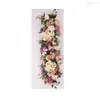 Artificial Arch Flower Row DIY Wedding Centerpiece Road Guide Arch Decoration Party Romantic Decorative Backdrop B0815