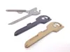 Gratis DHL Mini Folding Knife 6 I 1 Multifunktionell nyckelkedjekniv Fick Fruit Knife Outdoor Saber Swiss Self-Defense Knives EDC Tool Gear