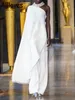 겸손한 2 피스 흰색 드레스 계층화 바지 홀터 스파클 크리스탈 댄스 파티 가운 1 어깨 형식 칵테일 레드 카펫 이브닝 드레스 이벤트 마모 CL0643
