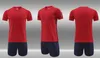 Desconto 2022 Men Jerseys de futebol personalizado Define o logotipo de futebol de malha masculina de malha masculino, logotipo adulto mais número com shorts confortável para ginásio