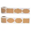 Blank Adhesive Sticker Kraft Paper DIY Baking Lable 250 PCS Lables per Roll 1222483