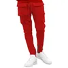 Męskie spodnie Weatpants Hip Hop Joggers Cargo Pant Men Casual Spodnie Czarne pomarańczowe chude spodnie Siłowniki Streetwear Pantalones Hombre 220816