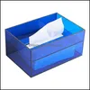 Tissue Boxes servetten Tabel Decoratie Accessoires Keuken Eet Bar Home Garden Moderne Acryl Dooshouder Napkin Dispenser Wipe Case Kit