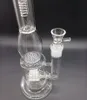 14 inch delicate glazen bandpercylator Recycler Water Bong Hookahs Olie DAB Rigs rokende pijpen met honingraatfilters