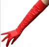 1920s Party Gloves for Women Long Satin Opera Glove Costume Accessories Shirred Elbow Gloves Evening Cosplay Mittens Black Red White