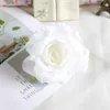 30 pçs / lote 10 cm grande artificial branco rosa seda flor cabeça DIY decoração casamento grinalda scrapbooking artesanato flowers falsificadas 220406