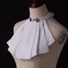 Bow Ties Ruffled Jabot Fałszywy kołnierz Victorian Renaissance Odłączona szyja impreza STEPUNK STANPOWN Costume Fier22