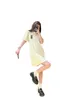 女性のデザイナードレス高品質の半袖カジュアルポロプリントドレスコットン刺繍パイナップルオックスフォード生地フィットカーキホワイトレッドSK