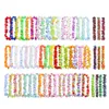 Dekorativa blommor kransar 50/60st Hawaiian Flower Leis Artificial Beach Fun Wreath Pool Party Fancy Dress Hawaii Diy Decorecorative