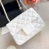 18C Womens Crossbody Designer Bags Plain Color Genuine Leather Classic Handbag Flap Mini Timeless Diamond Quilting Diamond-encrust180u
