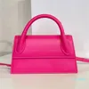 2022 Totes väskor Lång kvinnlig handväska Designer Pink Brown Le Suede Leather Bag Bambino Messenger Hand Coin Flap 956