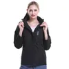 Women's Jackets Women's Women USB Heated Jacket Long Sleeves Hooded Coat Skiing Hiking Vests Winter Thermal Clothing Heating