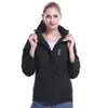 Vestes Femmes Femmes Femmes USB Veste Chauffante Manches Longues Manteau À Capuchon Ski Randonnée Gilets Hiver Vêtements Thermiques Chauffage