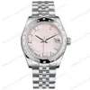 Wysokiej jakości azjatyckie zegarek 2813 Sport Automatyczne panie datejust 31 mm różowy tarcza matki perłowej M178344-0033 zegarek na nadgarstek Diamond ramka luksusowe zegarki ze stali nierdzewnej