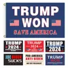 Bannerflaggor 3 5 fot FJB Let’s Go Brandon Trump 2024 Presidentval Flaggor 90 150 cm Party Supplies Hanging Flags Yard Decor