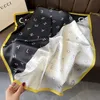 Kwadrat 100% Prawdziwy Jedwabny Szalik Kobiety Bufanda Szale Okłady na Lady Neckerchief Natural Footard Femme Bandana Scarves Pashmina 2022