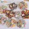 100pcs / set Rubber Elastic Hair Bands Girls Hair Accessories Colorful Nylon Band Band Kids Ponytail Holder Scrunchie Ornaments Gift