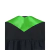 Ensembles de vêtements Graduationmall pour adulte, étole unie en tissu satiné, vert clair