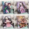 Devils Blade Anime Duvet Home Decorative Demon Slayer Kimetsu No Yaiba Tanjirou Nezuko Summer Blanket For Children Bedding 201111