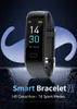 S5 SMART WRISTBANDS BRACLAND Kroppstemperatur Blodtryck Fitness Hjärtfrekvens Mätare Steg Watch Gift Sportsarmband Sleep Telefon 4132177