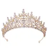 Headpieces luxe prinses Rhinestone Wedding Crown Silver Pageant Tiara Crowns Chic Bruid Hoofdbanden Bruiloft Haaraccessoires