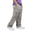 Summer Men Harem Cargo Pants Big Tall Men Casual Many Pockets Loose Work Pants Male Straight Trousers Plus Size 4XL 5XL 6XL G220507