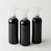 200pcs/lot 300ml Black Plastic Spray Bottle with trigger