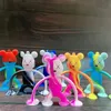 Fidget Toys New Violent Bear Silicone Suction Cup Key Chain Decompression Vent Suction Toy