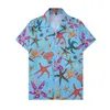 summer LUXURY Italy Designer Shirts starfish Men's Fashion Bowling Shirt Hawaii Floral Casual Shirts Men loose Short Sleeve Dress Shirt 9999