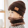 Bérets 2pcs / coffre à tricot tricot chapeaux Kid