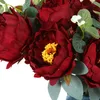Dekoratif Çiçek Çelenk Yapay İpek Şakayık Sahte ve Yeşil Bitkiler Düğün Pograph Props Ev Balkon Bahçesi Çiçek Düzenleme Dekor