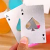 Bierflesopener poker speelkaart aas van schoppen bar gereedschap soda cap opener cadeau keuken gadgets gadgets tools 50 stcs dAT458