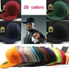 20 colors good quality solid plain Blank Snapback Solid Hats Baseball Caps Football Caps Adjustable basketball Cheap price cap dc209
