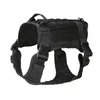 K9 Tactical Training Dog Apparel Vest Harness Militär justerbar Molle Nylon stor hundpatrullutrustning270v