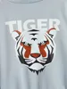 Toddler Boys Letter & Tiger Graphic Zip Up Hoodie SHE