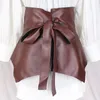 Belts Ultra Wide Cummerbunds Women Skirt Peplum Belt-Tie-tie Corset Corset Pure Pu Leather Leame Tide All-Matchblts Donn22