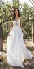 New Wedding Dress Sexy Hollow Lace Long Maxi Dress Chiffon V Neck Backless Party Beach Wedding Party Gown Vestido De Fiesta De Boda