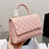 Klasik COCO Tote Çanta Tasarımcı Mini Çanta Üst Havyar Buzağı Derisi Kapitone Ekose Zincir Kolu Tek Kapaklı Selzburg Lüks Crossbody Açık Sacoche Cüzdan