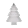 Home Furnishing Fruits Storage Dish With Division Plates Christmas Tree Shaped Pure Color Candy Snacks Fruit Tray High Qualitya48 A50 Drop D